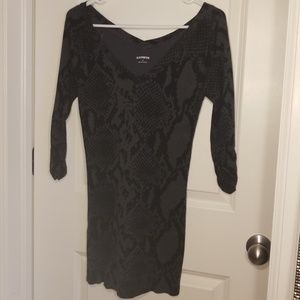 Snakeskin Tunic 3/4 sleeve Express